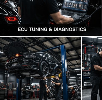 Blue sports car detailing